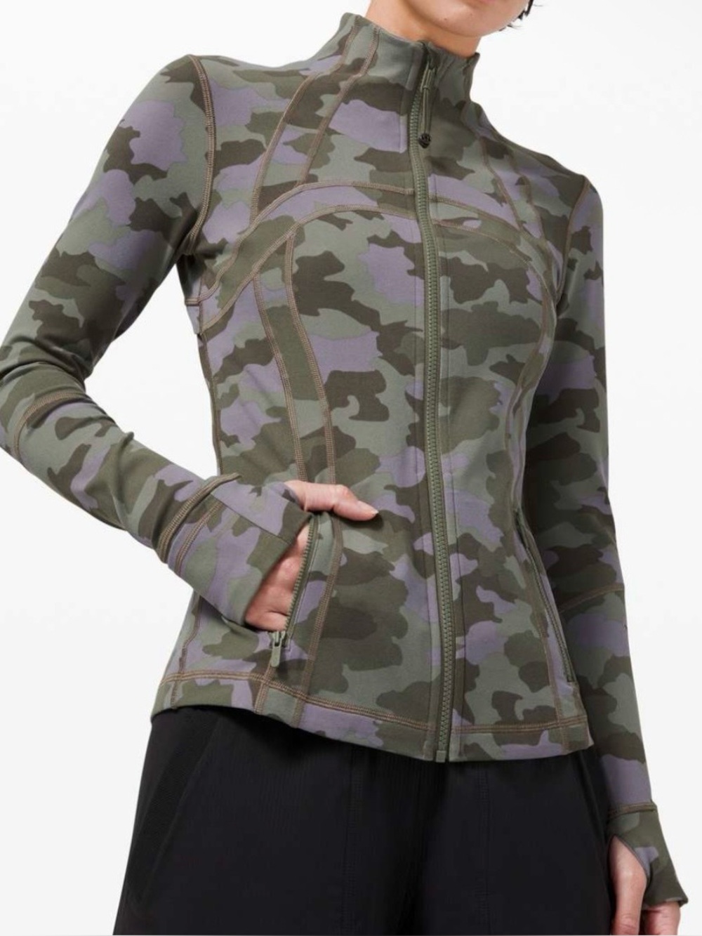 Lululemon Define Jacket Full Zip Heritage 365 Camo Dusky Lavender Athletic Sz 10